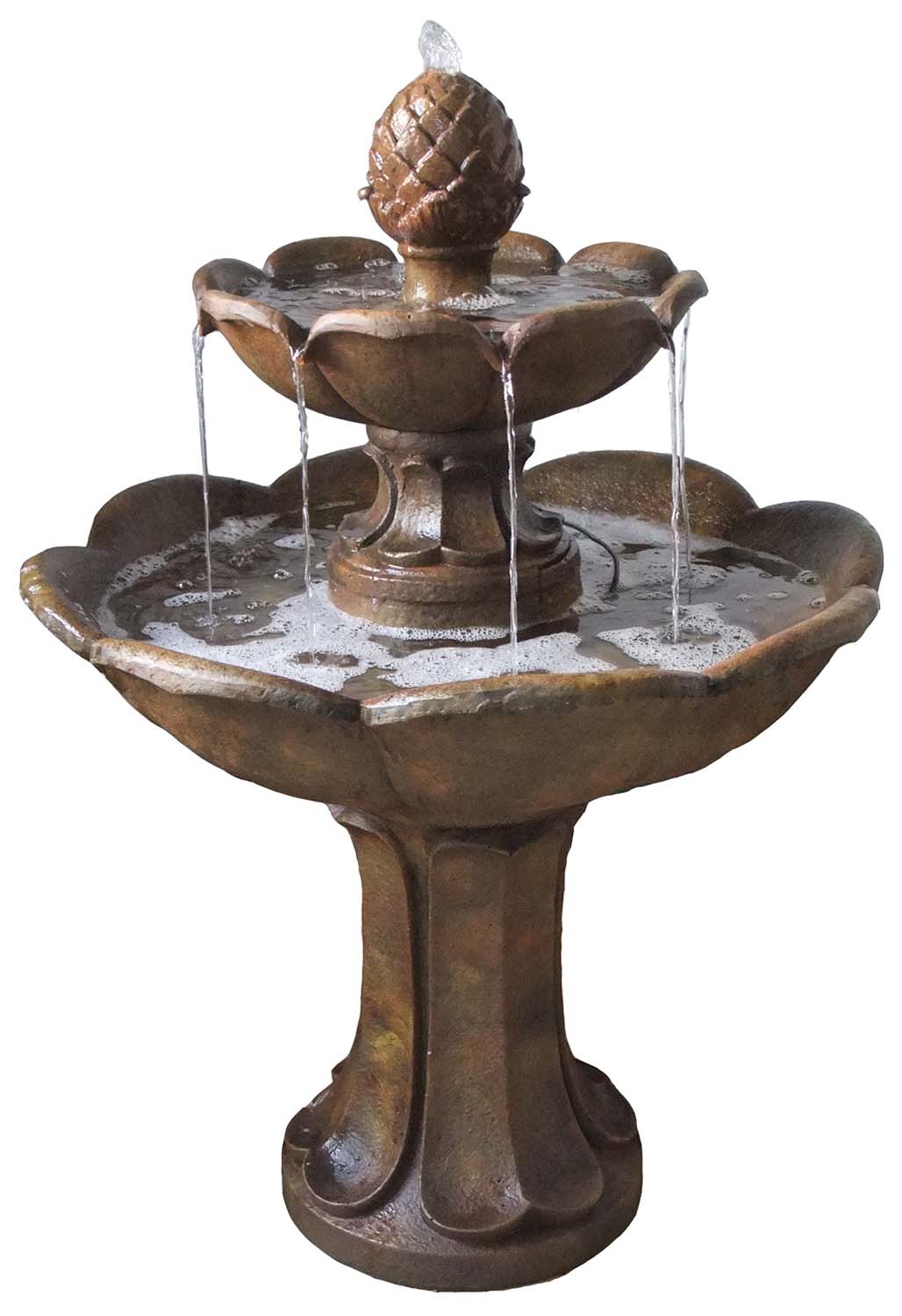 Great fountain for an outdoor water feature by itself or in a garden.